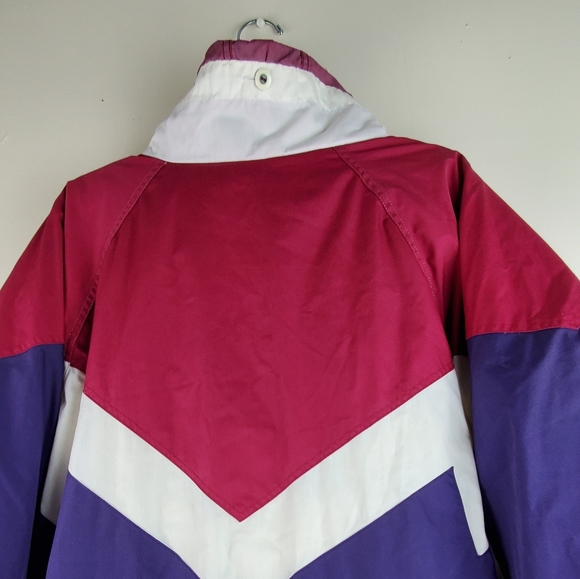 Andy John's Vintage Coat Jacket XL Purple White - Picture 7 of 8